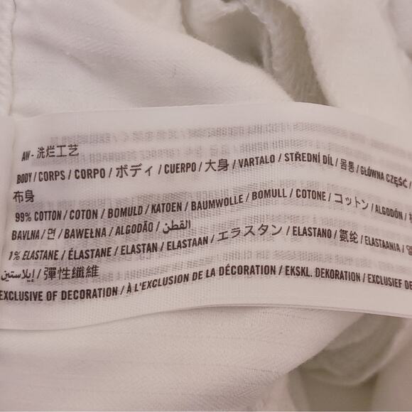 Hollister Jeans Womens 0 Short White Distressed Ultra High Rise Mom Denim Pants - Picture 9 of 12